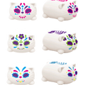 NeeDoh Sugar Skull Cats - Sensory Toy with a Satisfying Dough Filling